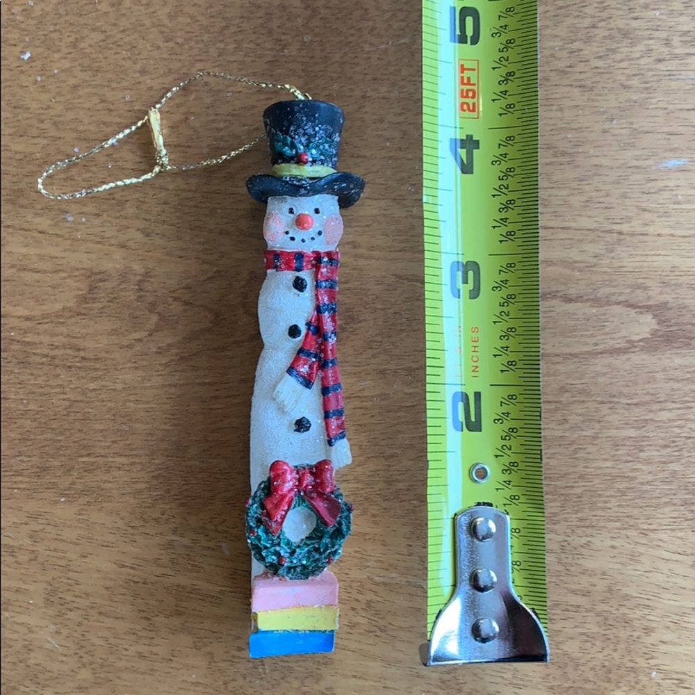 7-piece assorted snowman ornaments - Picture 7 of 9